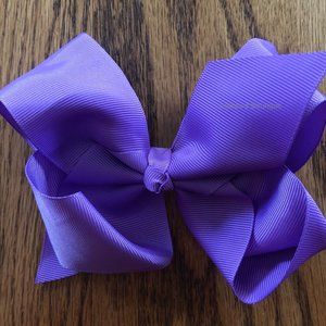 Grape 6" Boutique Bow  (2)  4B2569  Handmade NWT Boutique